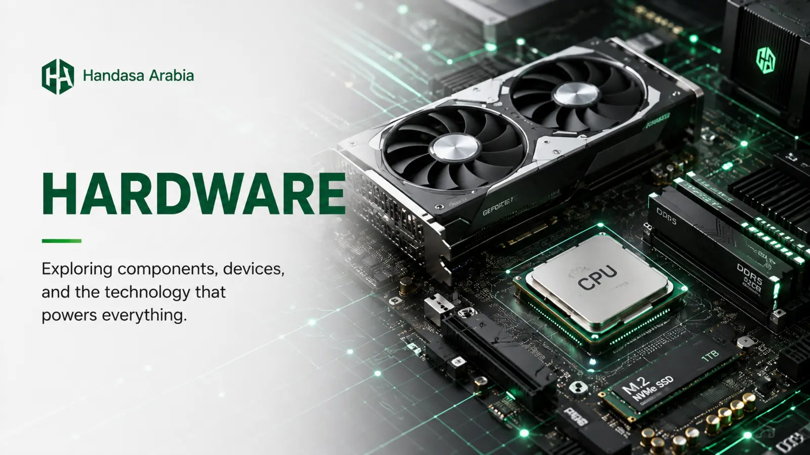 Computer processors, graphics, memory, and storage hardware