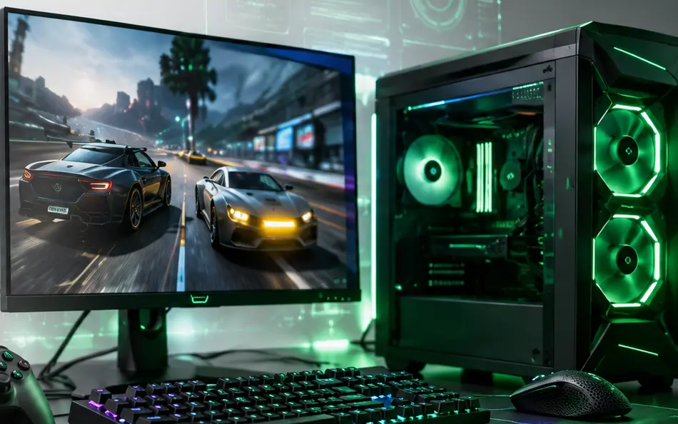 Gaming technology and high-performance computer setup